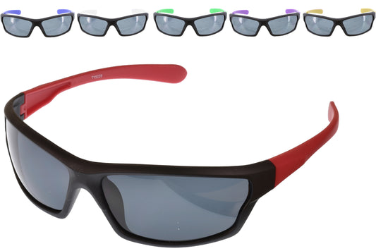 Adult Plastic Sports Sunglasses - 6 Assorted Colors