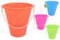 Vibrant 9" / 22.5cm Round Neon Colour Buckets - Set of 4 Assorted