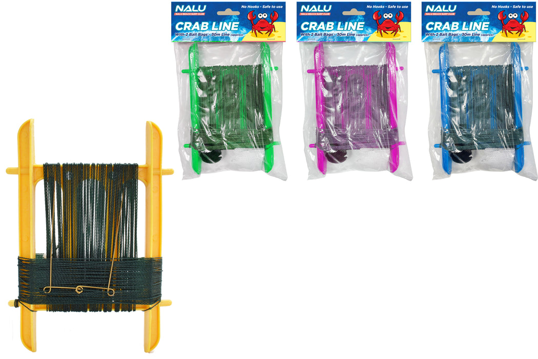 Premium 8" Crab Fishing Line with 2 Baitbags High-Quality Gear for Successful Crabbing
