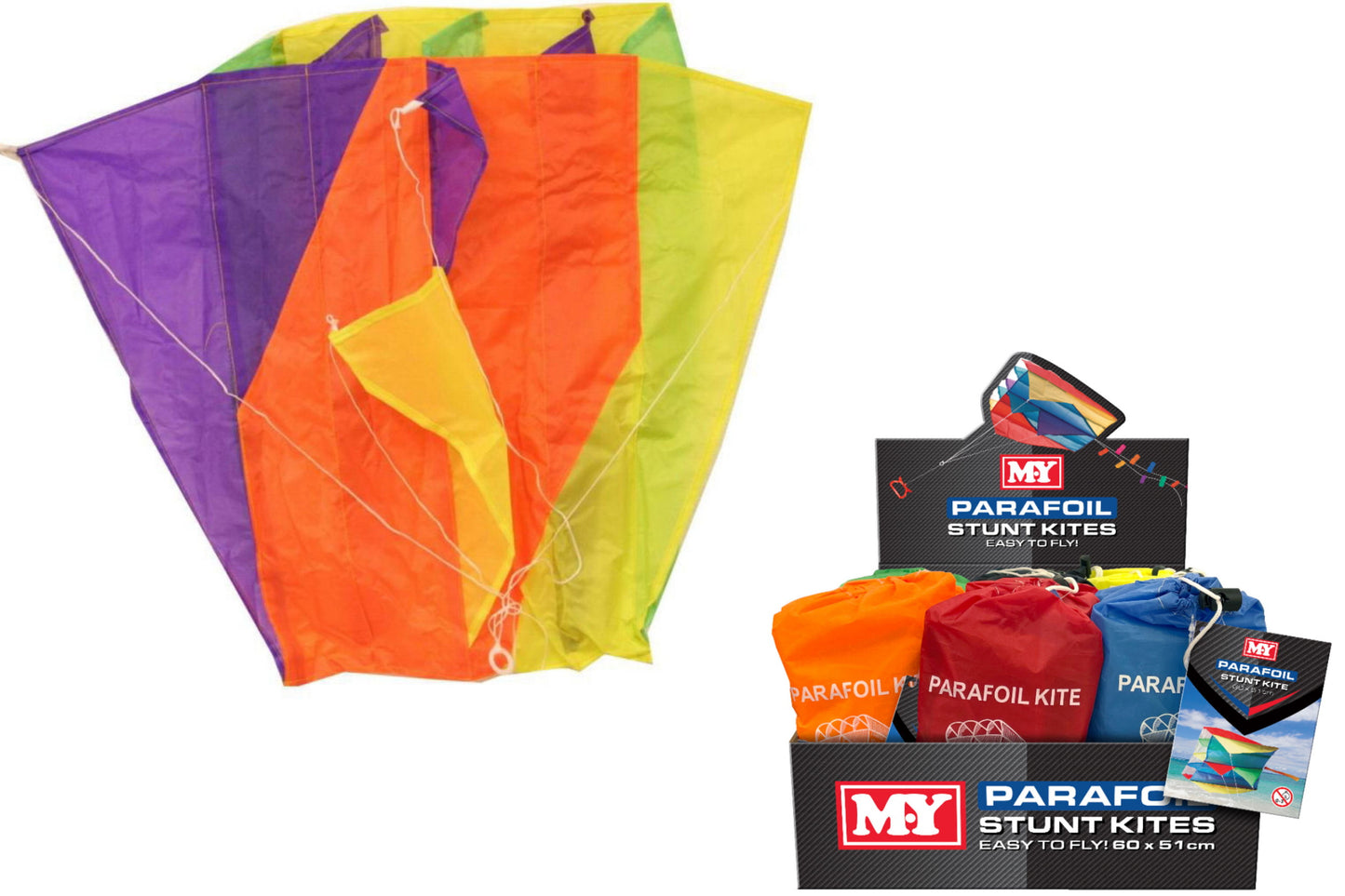 Sac de rangement pour cerf-volant parafoil en nylon durable de 60 x 51 cm, solution de rangement pratique