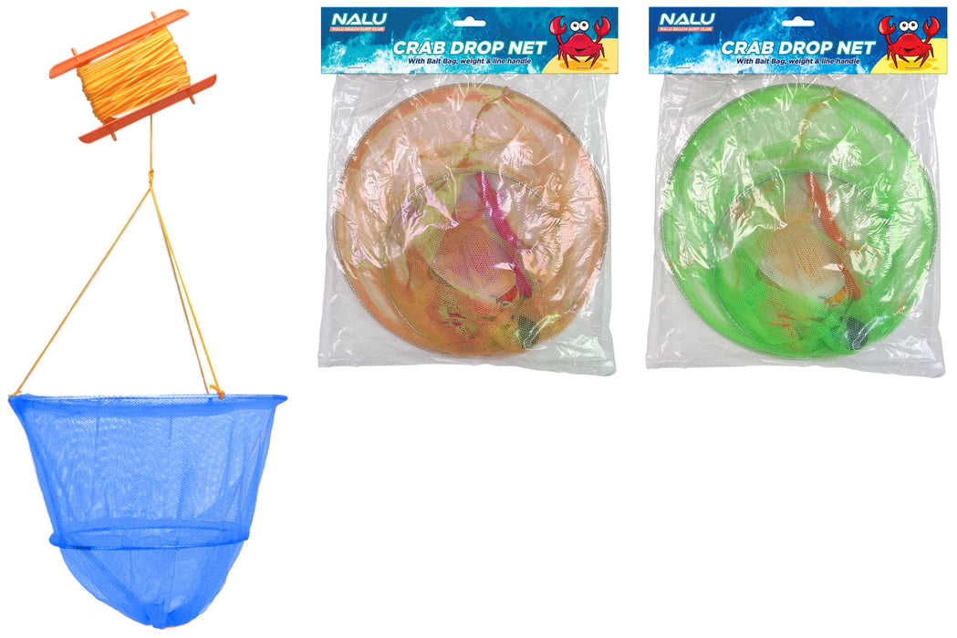 2 Ring Crab Drop Net with Bait Bag - Catch Crabs Easily