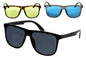 Men's Colored Lens Plastic Frame Sunglasses - Trendy Shades for Every Occasion