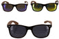 Stylish Men's Wayfarer Sunglasses with Wooden Look Frame