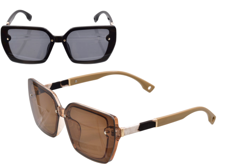 Stylish Ladies Large Square Sunglasses - Trendy Eyewear for Fashion-Forward Women