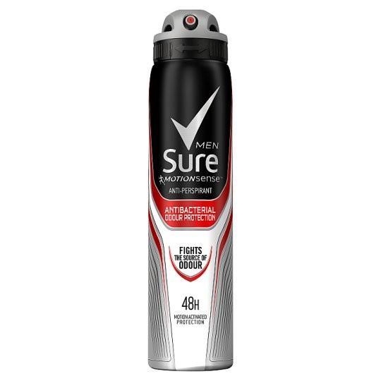 SURE A/P MEN ANTI BACTERIAL 250ML