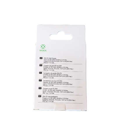 WOOX PD 20W Fast Wall Charger Type C