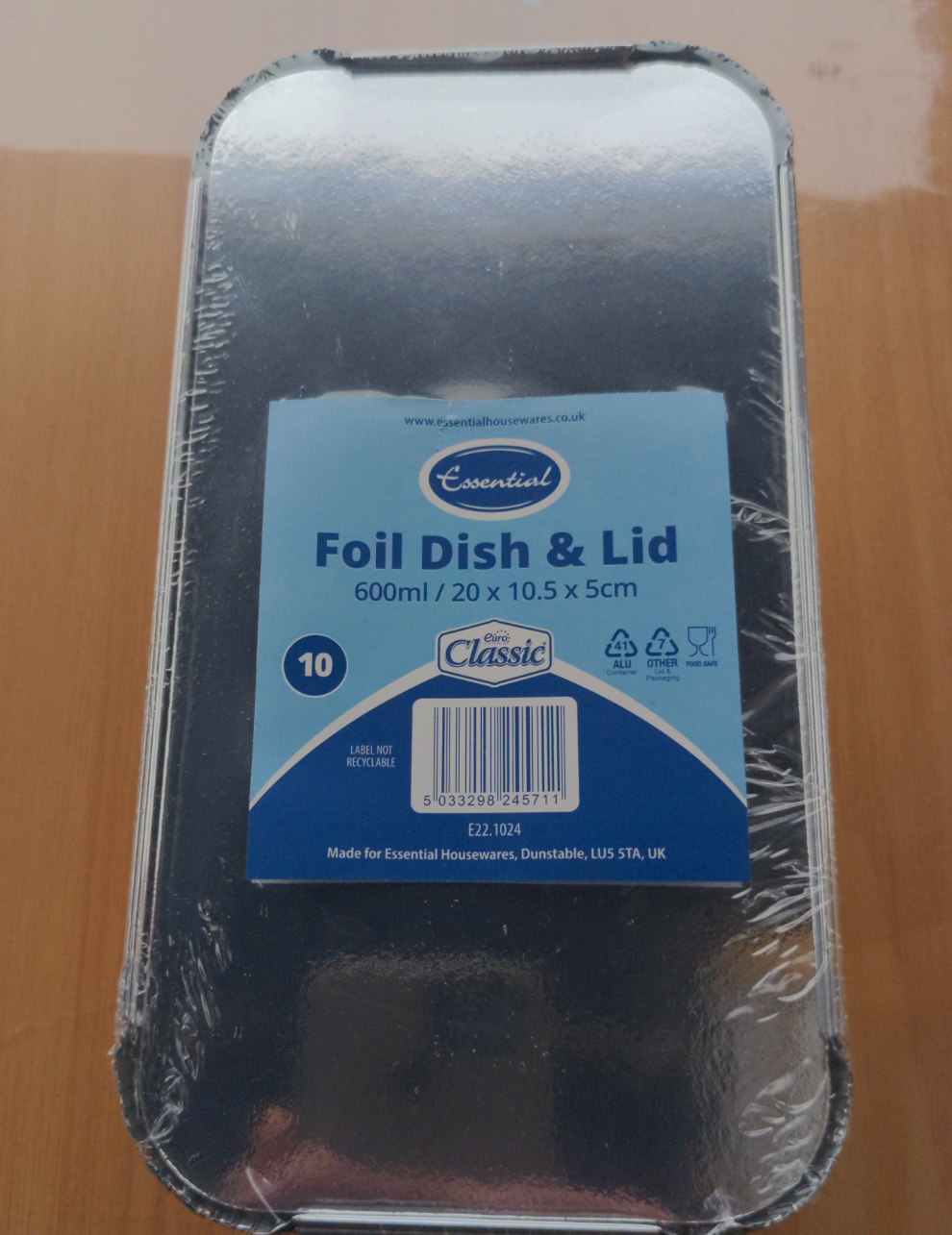 Essential 10pk 750ml Dish with Lid  [19.5 x 10cm]
