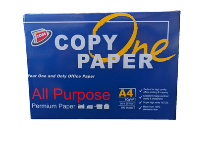 Une ramette de papier A4 80 g/m² de 500 feuilles