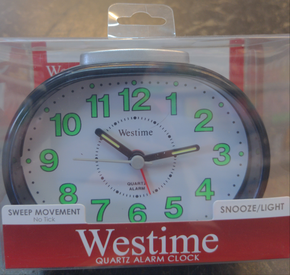 Westime Quartz Alarm clock