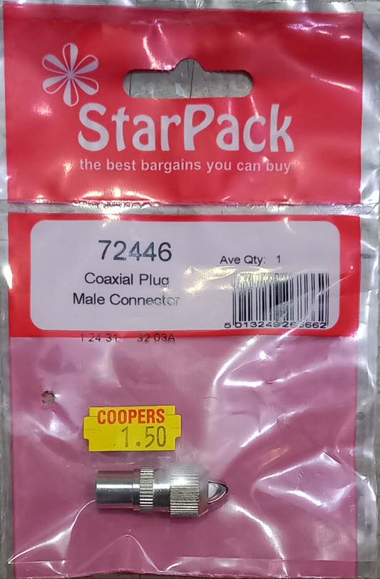 CONNECTEUR MÂLE COAXIAL STARPACK
