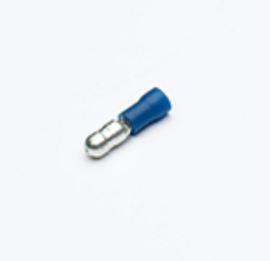 Connecteurs isolés, Mâle balle, Bleu, 15 A, paquet de 4