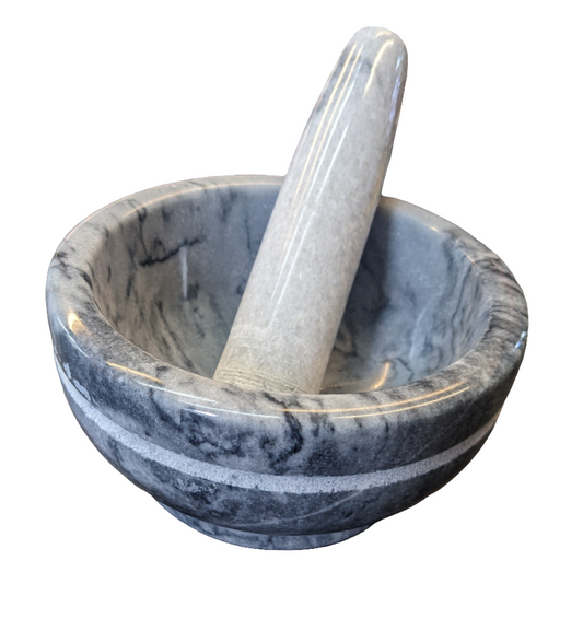 Mortier et pilon en marbre n° 8