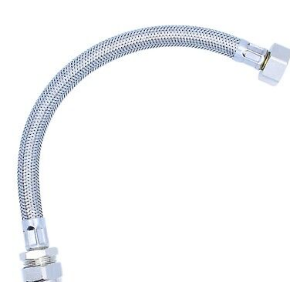 Flexibles de raccordement de robinet tressés, 15 mm x 1/2" x 300 mm