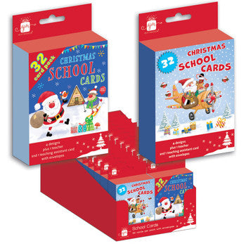 32 CHRISTMAS SCHOOL CARDS