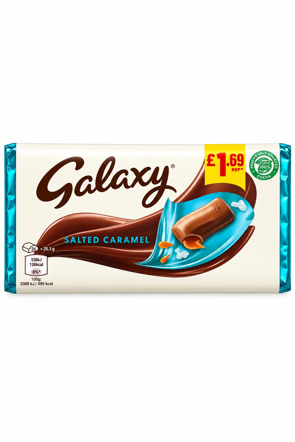 GALAXY SALTED CARAMEL CHOCOLATE 135g