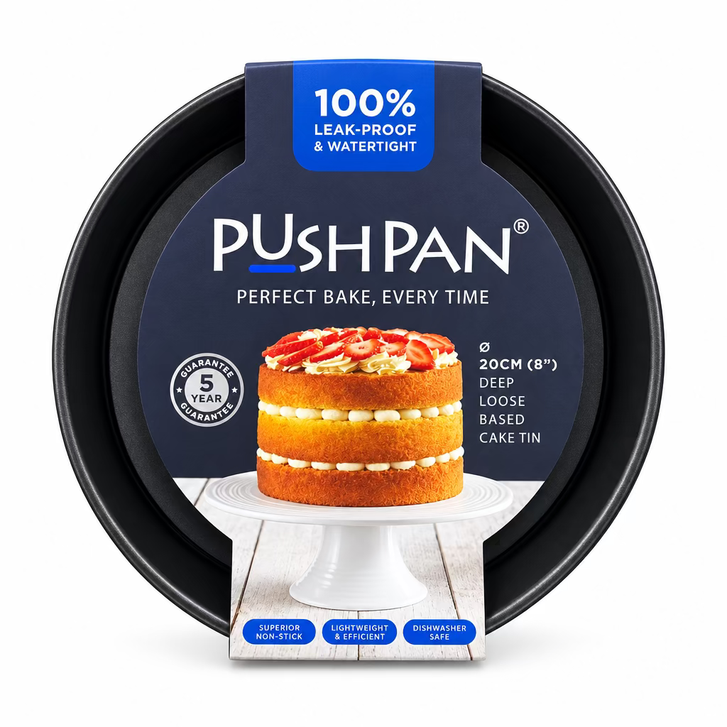 WHAM PUSH PAN 20cm DEEP LOOSE BASED CAKE TIN