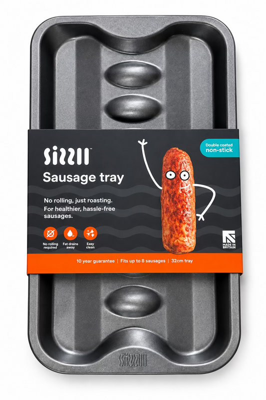 Sizzll Non Stick Pewter Sausage Tray