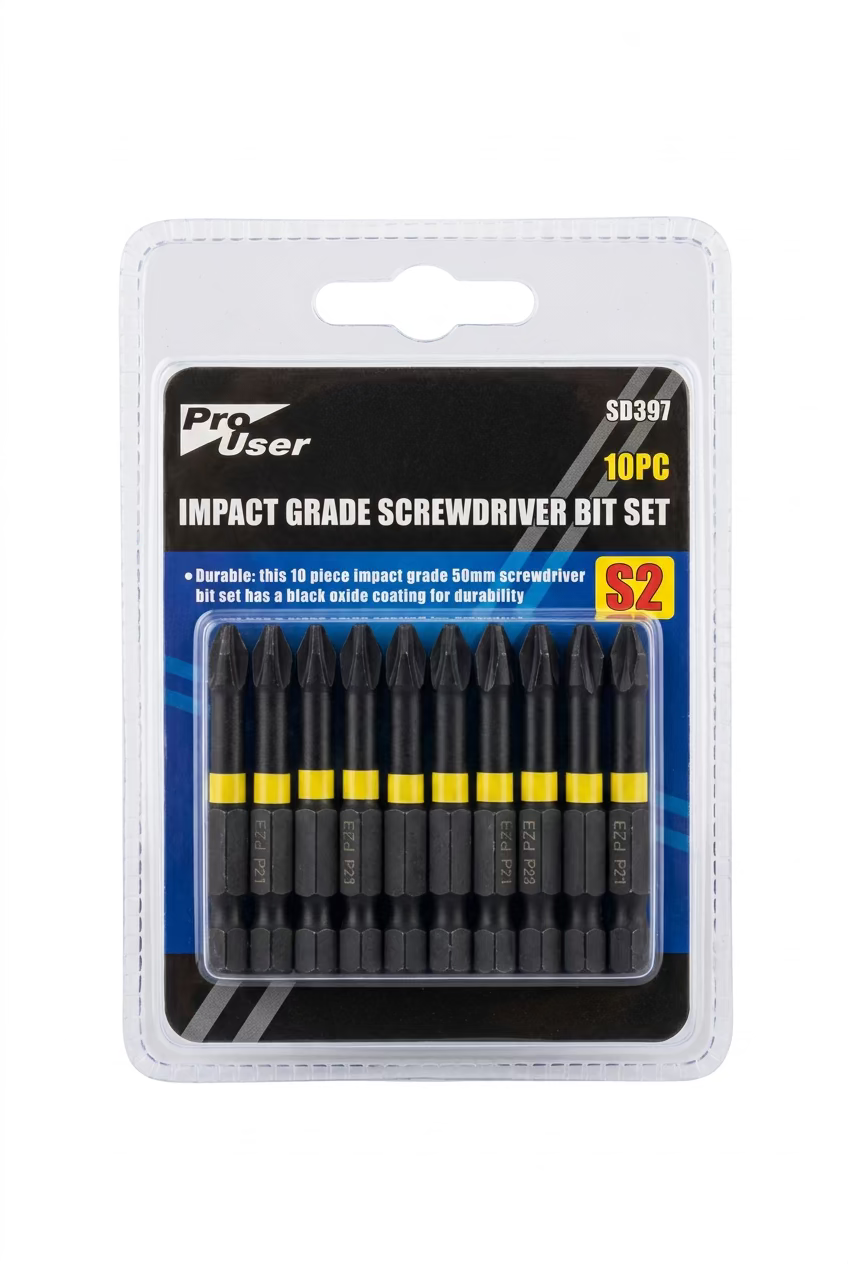 PRO USER IMPACT GRADE SCREWDRIVER SET 10pc