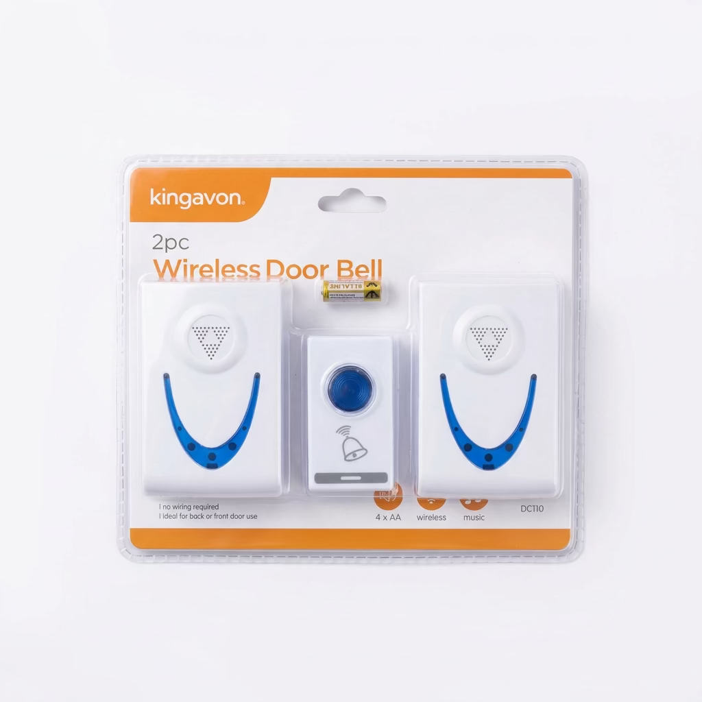KINGAVON 2pc WIRELESS DOOR BELL