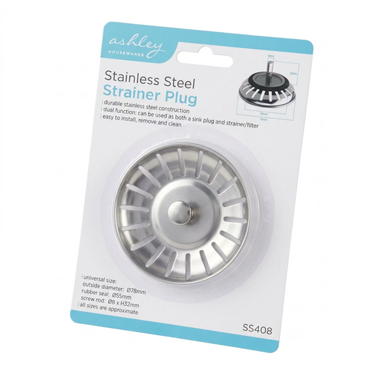 ASHELY STAINLESS STEEL STRAINER PLUG