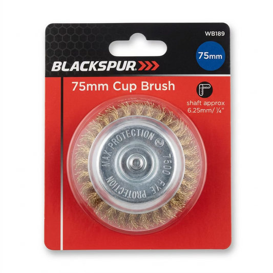 BLACKSPUR 75mm CUP BRUSH 75mm