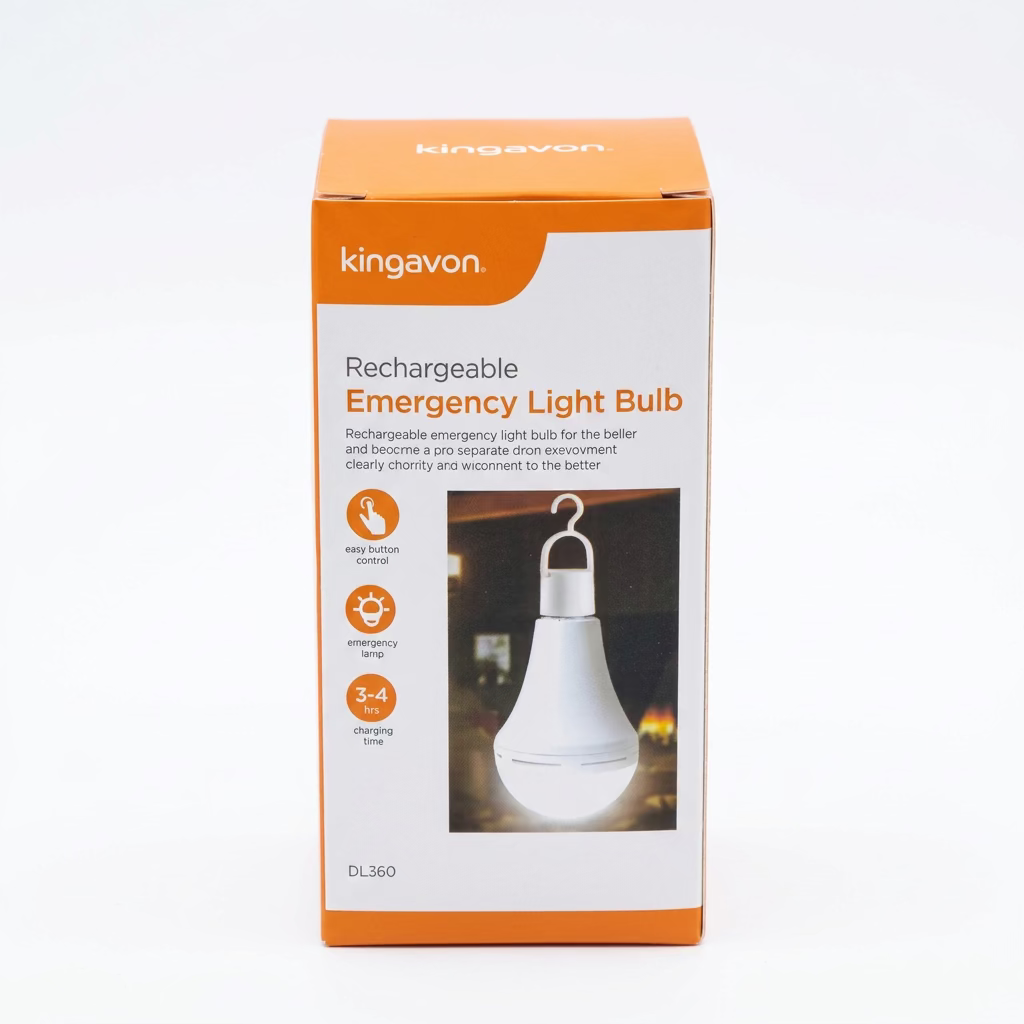 KINGAVON RECHARGEABLE EMERGENCY LIGHT BULB