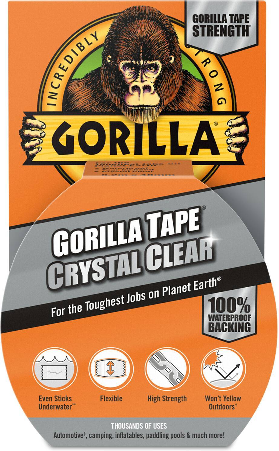 Gorilla Glue Gorilla Tape Clear Repair 48mm x 8.2m