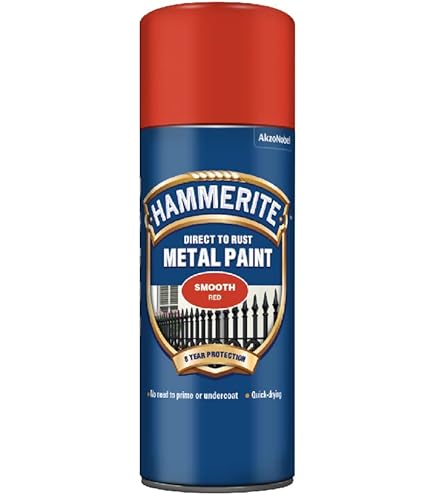 PEINTURE MÉTAL HAMMERITE LISSE ROUGE 400ml
