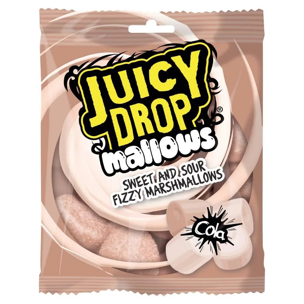 JUICY DROP MALLOWS SWEET & SOUR FIZZY MARSHMALLOWS 100g