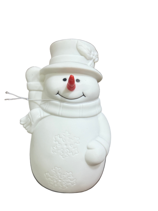 PREMIER BATTERY OPERATED 12cm SNOWMAN COLOUR CHANGINGLED