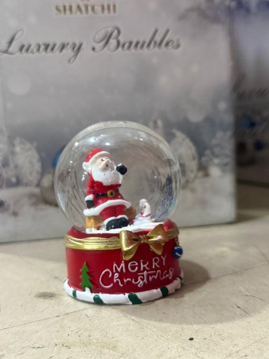 BOULE À NEIGE PÈRE NOËL MAGIE DES FÊTES 65mm