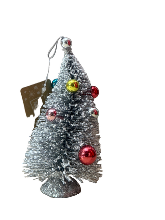 SAPIN DE NOËL MAGIQUE AVEC PERLES 13cm Couleurs assorties