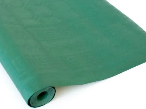 ROULEAU DE CHEMIN DE TABLE EN DAMAS ESSENTIEL VERT FONCÉ 8 m x 1,18 m