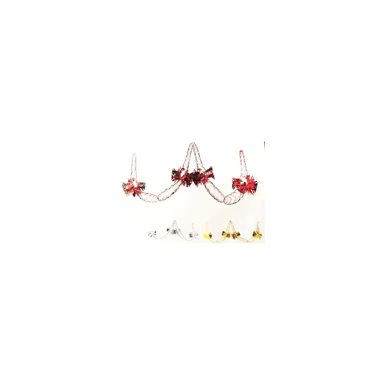CHRISTMAS FOIL GARLAND 9feet GOLD AND SILVER