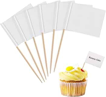 JL Supplies Ltd Party Time Label Flags White Pk50