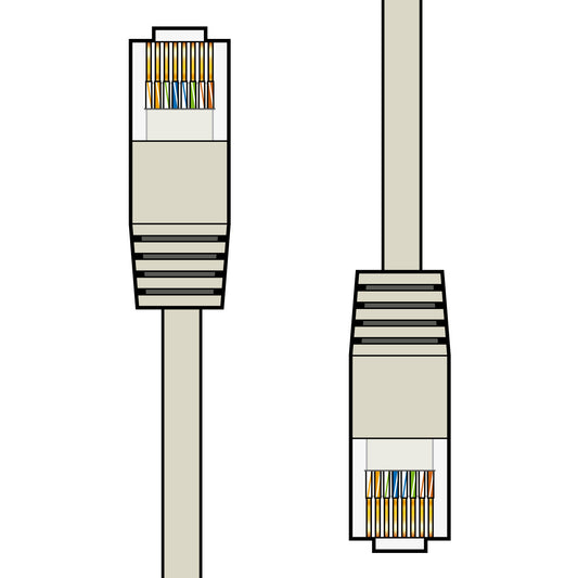Cordon de brassage Avlink Cat5e UTP mâle RJ45 vers mâle RJ45 5,0 m Gris