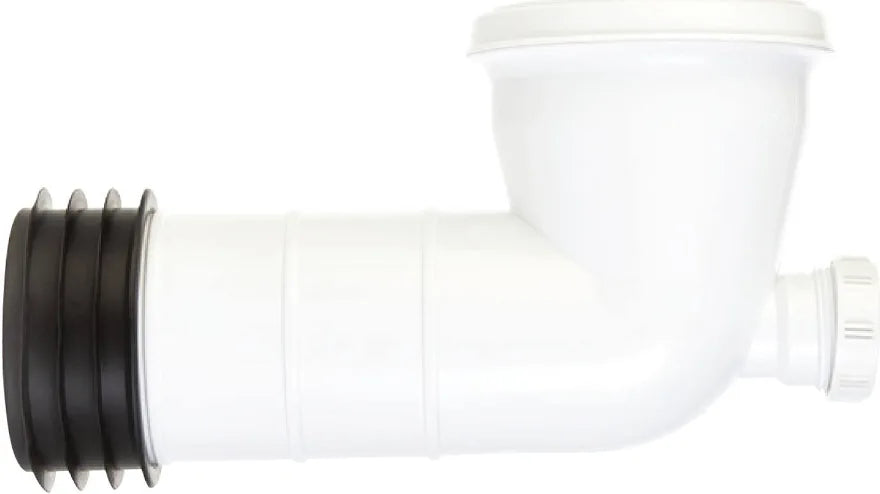 RACCORD DE CUVETTE WC SECURPLUMB AVEC TROU D'ACCÈS ET COUDE À 90 DEGRÉS