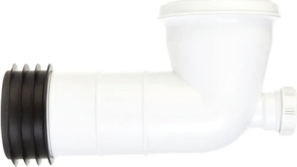RACCORD DE CUVETTE WC SECURPLUMB AVEC TROU D'ACCÈS ET COUDE À 90 DEGRÉS