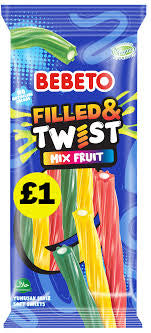 BEBETO FRUITY TWIST WACKY STICK PENCILS 140g