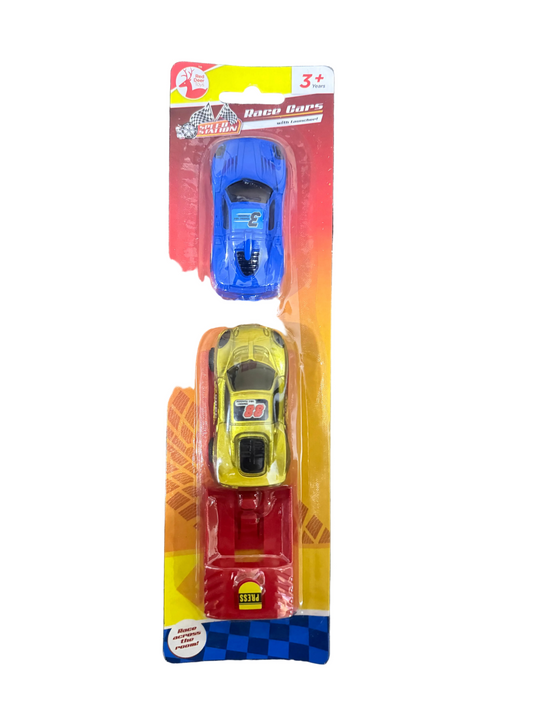RACE CARS WITH LAUNCHER 2pck