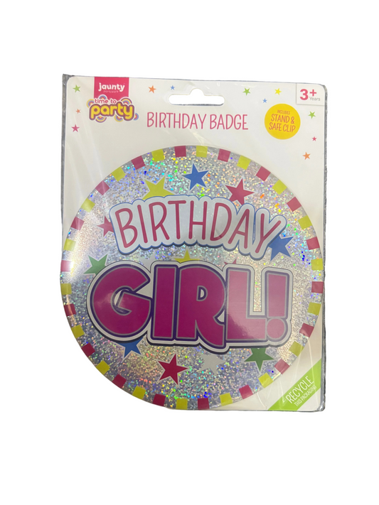 BADGE D'ANNIVERSAIRE ENJOUÉ FILLE et GARÇON