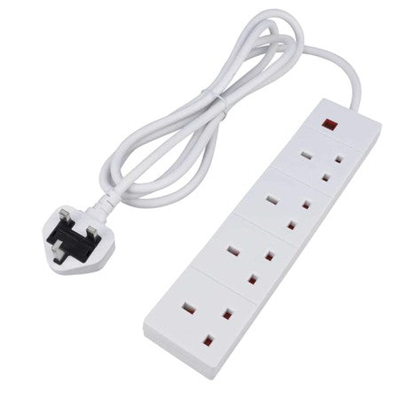 4 GANG EXTENSION LEAD 13AMP 250V 2M