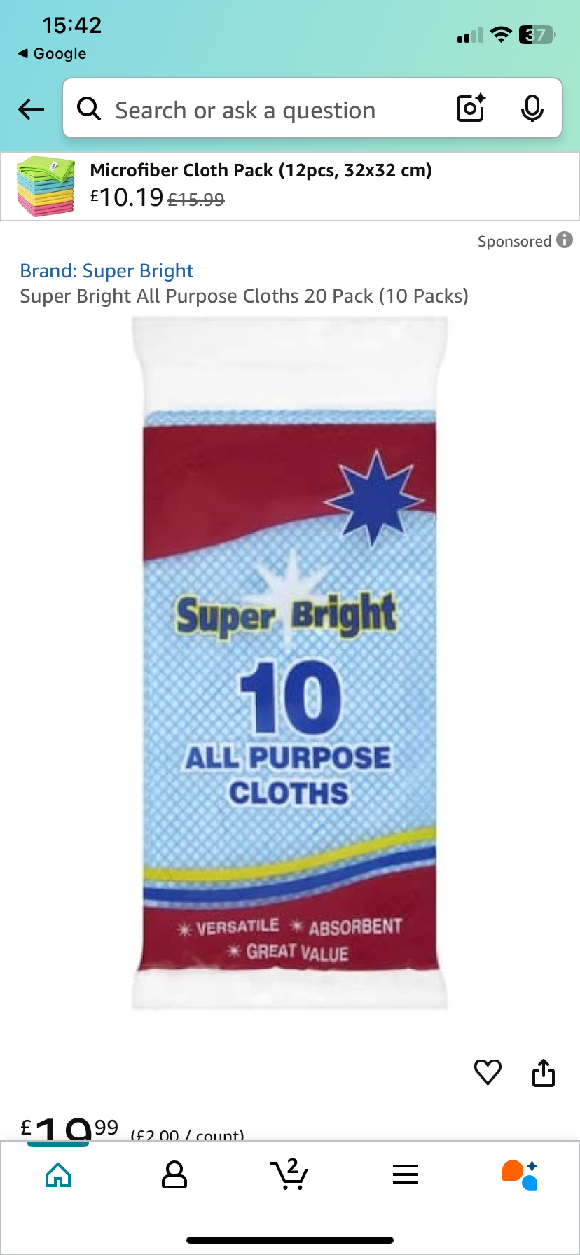 Super Bright 10 All Purpose Cloths
