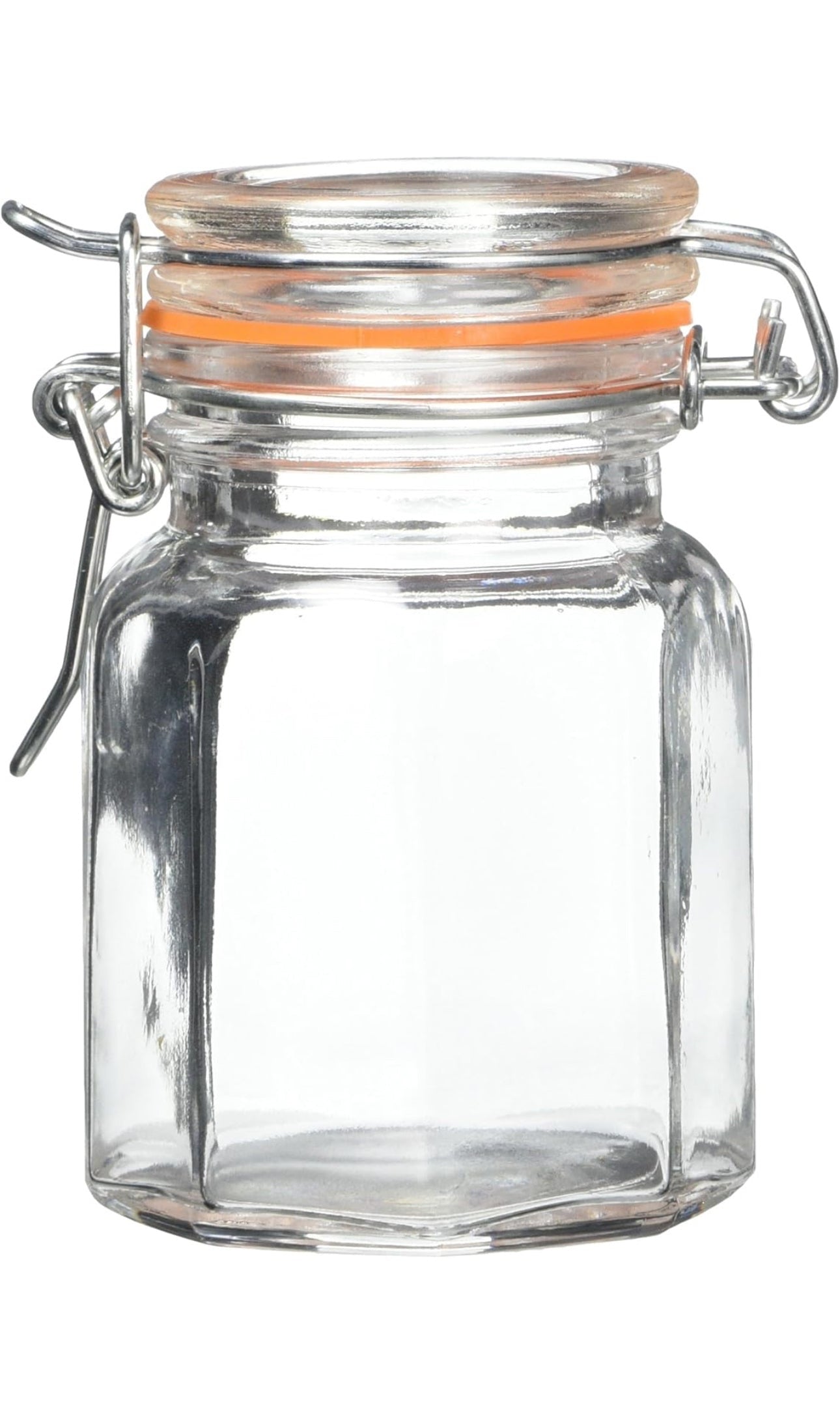 Bocaux à épices en verre à fermeture mécanique Récipient hermétique Pot de rangement à herbes vintage