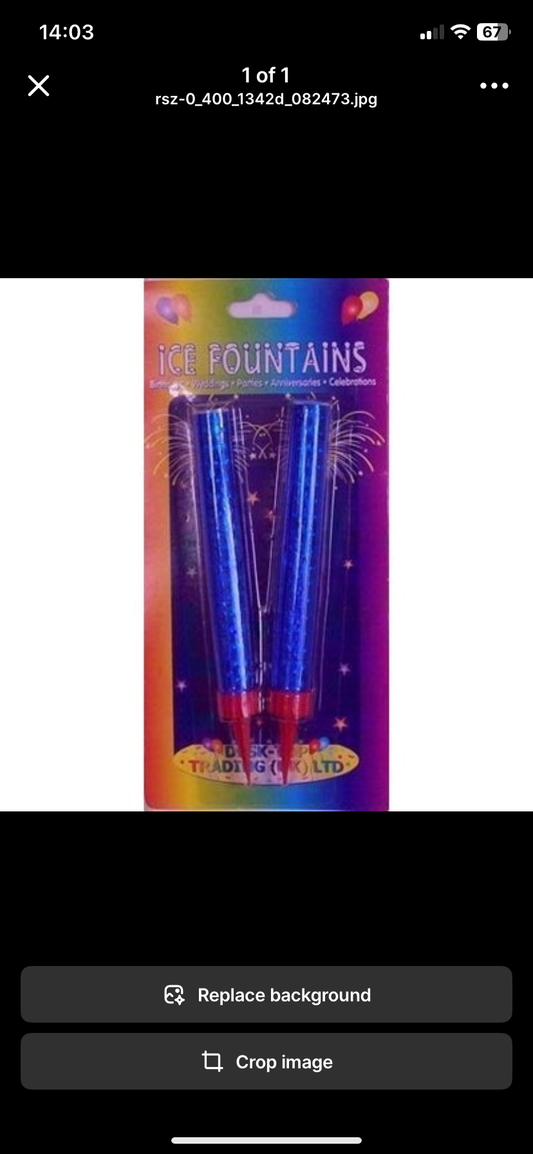 ICE FOUNTAINS BLUE 2pack