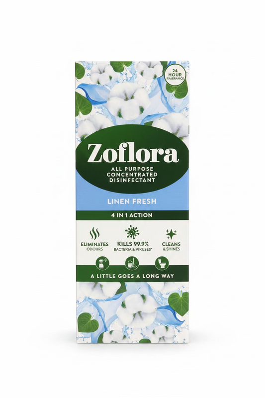 ZOFLORA ALL PURPOSE DISINFECTANT LINEN FRESH 4 in 1 500ml