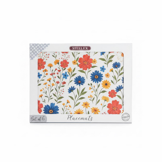 STEELEX WILD FLOWERS SET 6 PLACEMATS