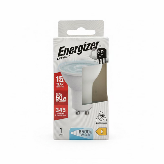 ENERGIZER LED GU10 6500k DAYLIGHT NON DIMMABLE 3.6w= 50w