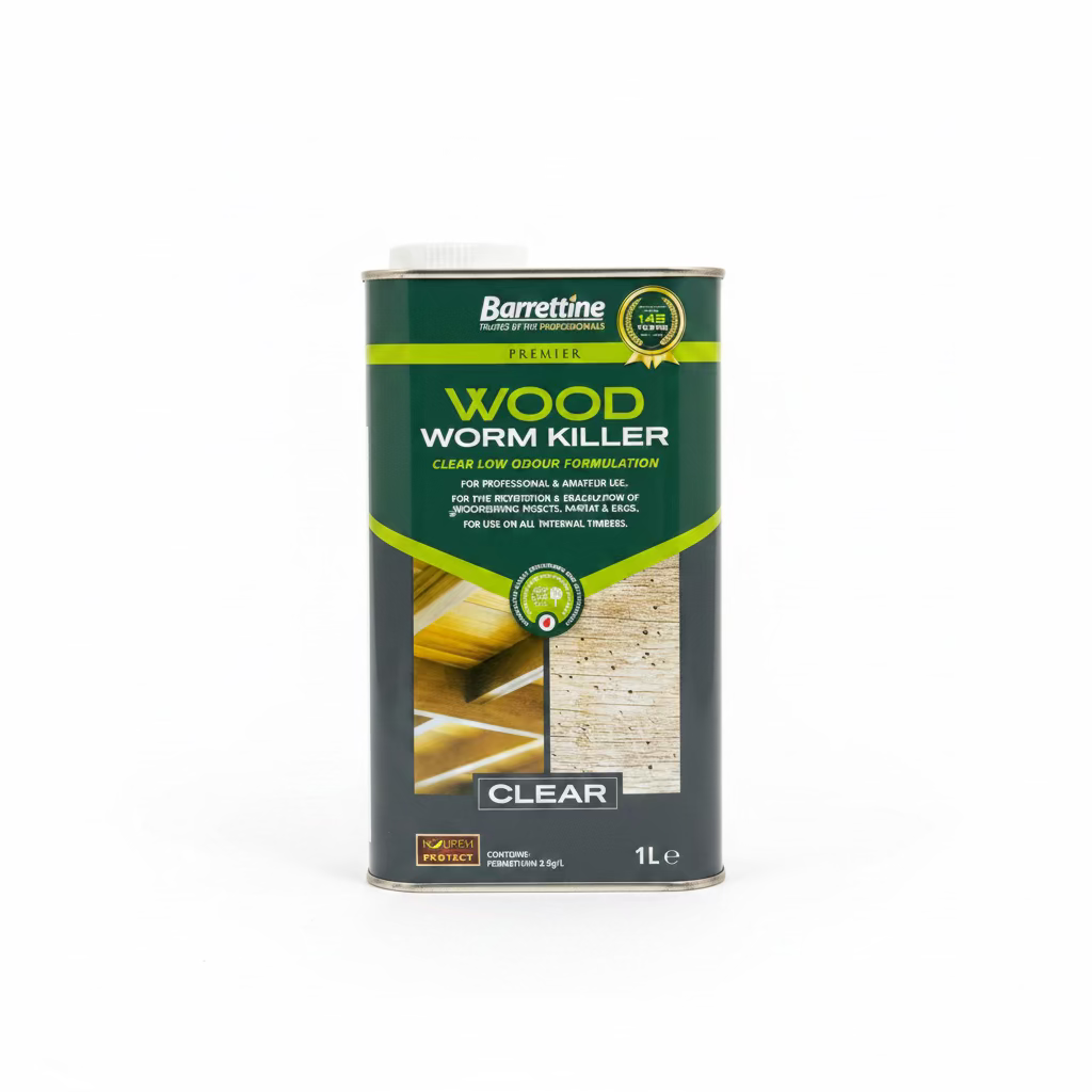 BARRENTTINE WOOD WORM KILLER CLEAR 1L