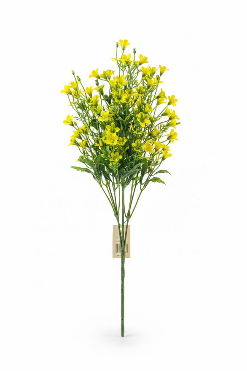 ARTIFICIAL FLOWER CALTHA BUSH 4 ASSORTED COLOURS